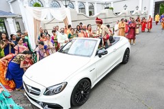 Indian couple about to leave ceremony. Indian couple about to leave ceremony.