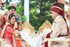 Take a look at this Indian couple in their ceremony rituals. Take a look at this Indian couple in their ceremony rituals.