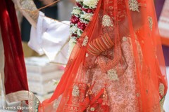Indian bride walking behind her groom. Indian bride walking behind her groom.