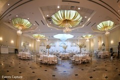 Stunning Indian wedding reception venue decorations. Stunning Indian wedding reception venue decorations.