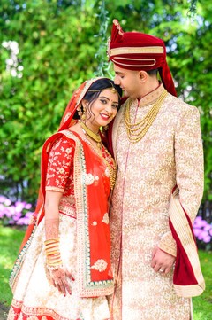 Incredible Indian couple first look scene. Incredible Indian couple first look scene.