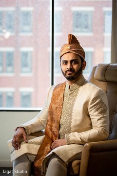 Majestic Indian groom with Turban. Majestic Indian groom with Turban.