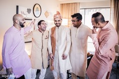 Indian groom and groomsmen captured in a great photo. Indian groom and groomsmen captured in a great photo.