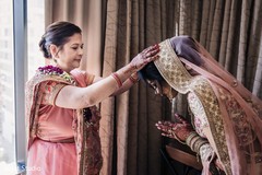 Our Maharani receiving her mother's blessings. Our Maharani receiving her mother's blessings.