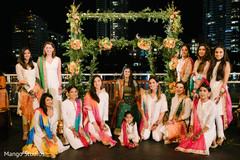 Lovely capture of Indian bride and bridesmaids. Lovely capture of Indian bride and bridesmaids.