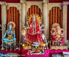 Indian Gods at the wedding venue. Indian Gods at the wedding venue.