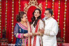 Indian bride with family. Indian bride with family.
