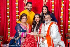 Indian bride with special guests. Indian bride with special guests.