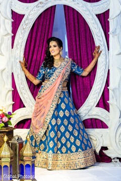 Indian bride wearing the lengha. Indian bride wearing the lengha.