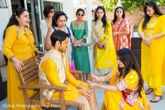 Groom with special guests. Groom with special guests.