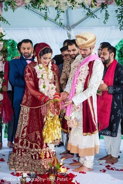 Indian couple in Agni ceremony. Indian couple in Agni ceremony.