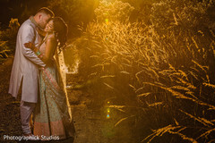 Couple during the photo shoot. Couple during the photo shoot.