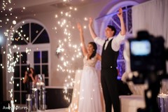 Magical Indian couple reception dance. Magical Indian couple reception dance.