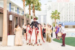 Upbeat Indian groom's baraat procession. Upbeat Indian groom's baraat procession.