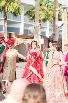 Impressive indian bride's entrance. Impressive indian bride's entrance.