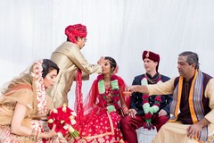 Indian bride and groom at ceremony ritual. Indian bride and groom at ceremony ritual.