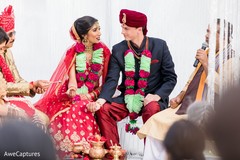Indian couple holding the sacred items on hands. Indian couple holding the sacred items on hands.