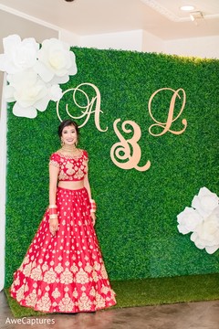 Enchanting Indian bride on her lehenga. Enchanting Indian bride on her lehenga.