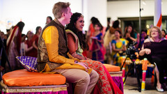 Joyful Indian couple at Sangeet party. Joyful Indian couple at Sangeet party.