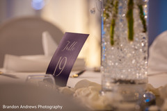 Elegant Indian wedding table number decor. Elegant Indian wedding table number decor.