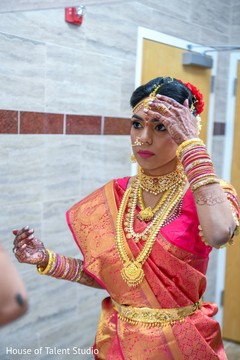 Indian bride getting ready Indian bride getting ready