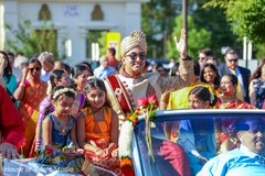 Joyful indian wedding baraat procession Joyful indian wedding baraat procession