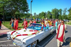 Indian groom's baraat procession transportation. Indian groom's baraat procession transportation.