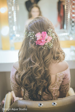 Hair done and with a beautiful rose brooch. Hair done and with a beautiful rose brooch.