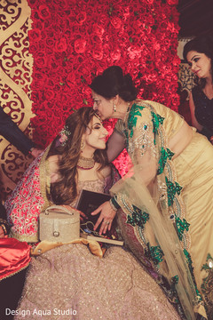 Tender mother in law kisses the lovely maharani. Tender mother in law kisses the lovely maharani.