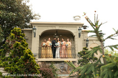 Bridesmaids with newlyweds. Bridesmaids with newlyweds.