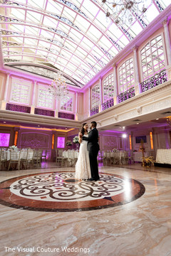 Indian bride and groom dancing. Indian bride and groom dancing.