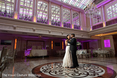 Indian bride and groom at the venue. Indian bride and groom at the venue.
