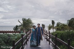 Sweet indian couple walking outdoors. Sweet indian couple walking outdoors.