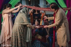 Indian couple at theri pre-wedding rituals. Indian couple at theri pre-wedding rituals.
