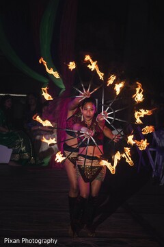 Incredible pre-wedding fire dancers performance. Incredible pre-wedding fire dancers performance.