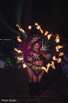 Incredible pre-wedding fire dancers performance. Incredible pre-wedding fire dancers performance.