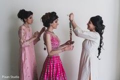 Lovely maharani getting her necklace on. Lovely maharani getting her necklace on.