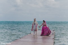 Heartwarming Indian bride and groom's first look. Heartwarming Indian bride and groom's first look.