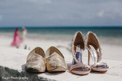 Incredible Indian couple's ceremony shoes.