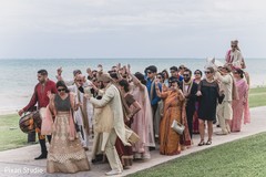Sensational indian groom's baraat celebration. Sensational indian groom's baraat celebration.