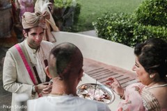 Indian groom arriving to milni. Indian groom arriving to milni.