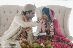Indian couple sharing food. Indian couple sharing food.