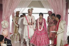 Lovely Indian couple at the end of ceremony. Lovely Indian couple at the end of ceremony.