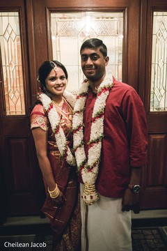 Lovely Indian couple with their garlands. Lovely Indian couple with their garlands.