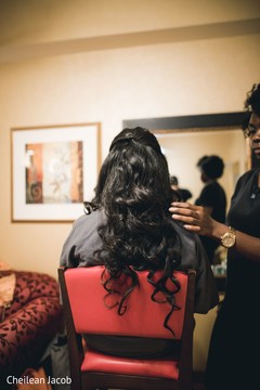 Our Maharani getting her hair done. Our Maharani getting her hair done.