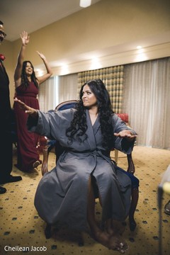 Cute Indian bride getting in the mood. Cute Indian bride getting in the mood.