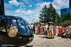 Indian couple by the helicopter. Indian couple by the helicopter.