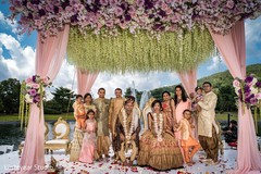 Indian couple under the mandap. Indian couple under the mandap.