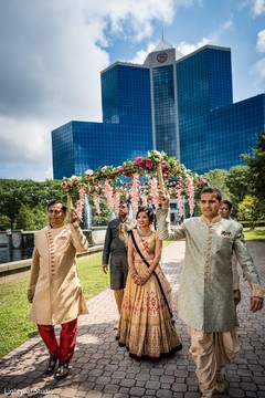 Indian bride making her grand entrance. Indian bride making her grand entrance.