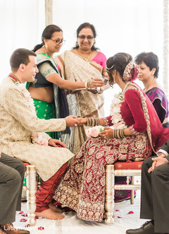 Indian Couple holding hands ritual. Indian Couple holding hands ritual.